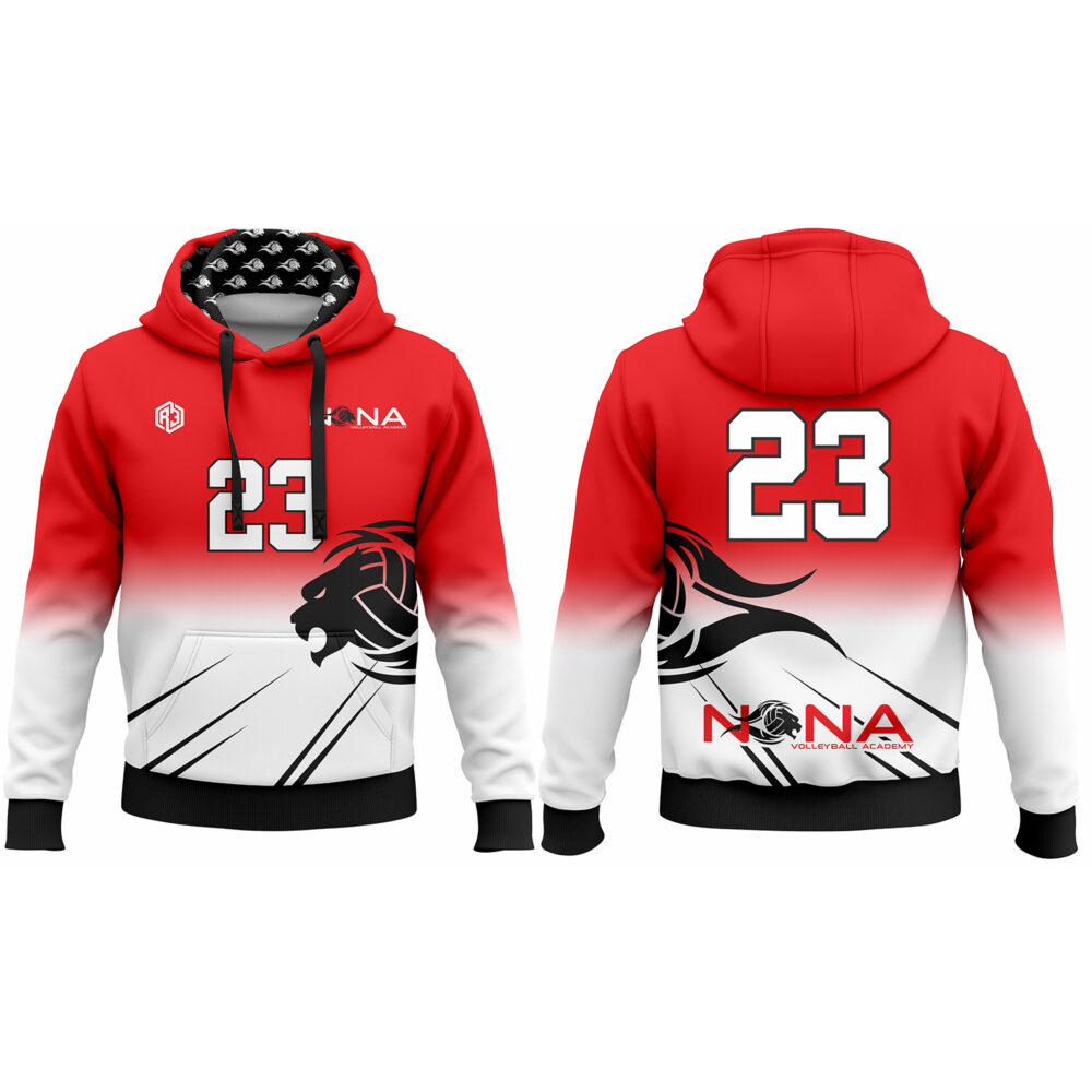 Nona Volleyball Hoodie (Red-2)