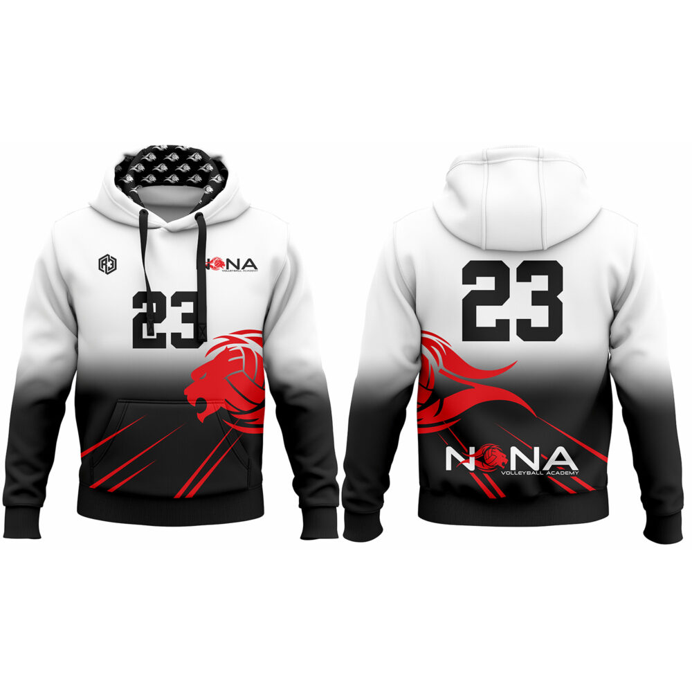 Nona Volleyball Hoodie (White-2)