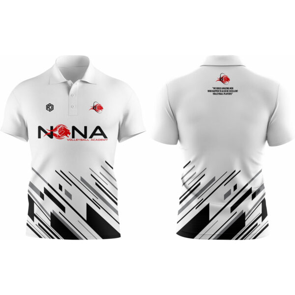 Nona Volleyball Men’s Polo(White)