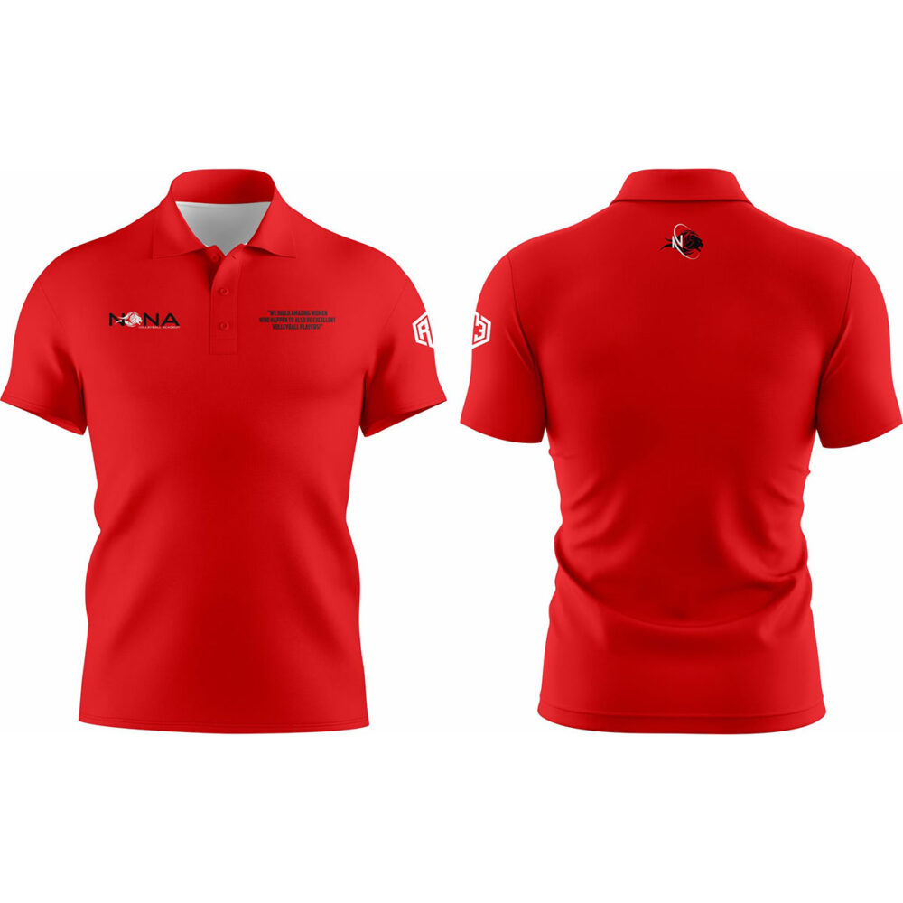 Nona Volleyball Women’s Polo(Red)