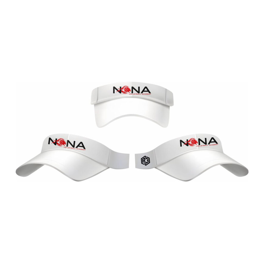 Nona Volleyball Visor Caps (White)