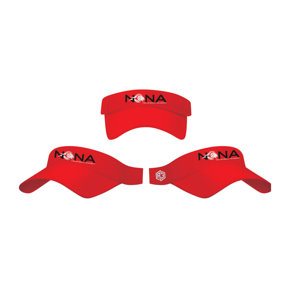 Nona Volleyball Visor Caps (Red)