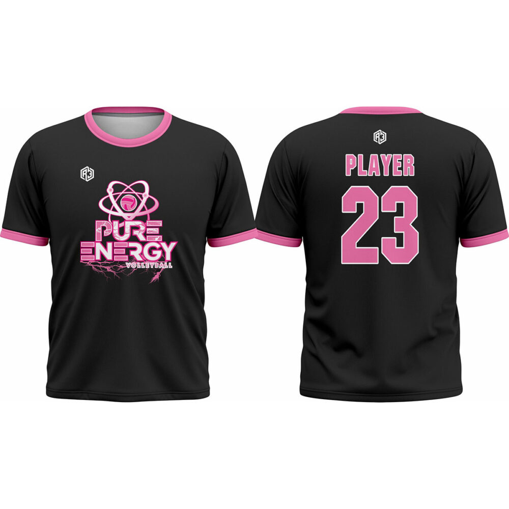 Pure Energy Volleyball  Fan Shirt (Pink)