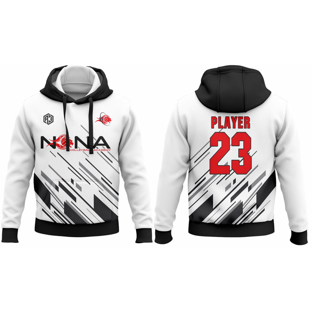 Nona Volleyball Hoodie (White-3)