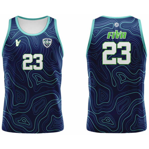 Fiva Volleyball Boys Volleyball Jersey (Navy)