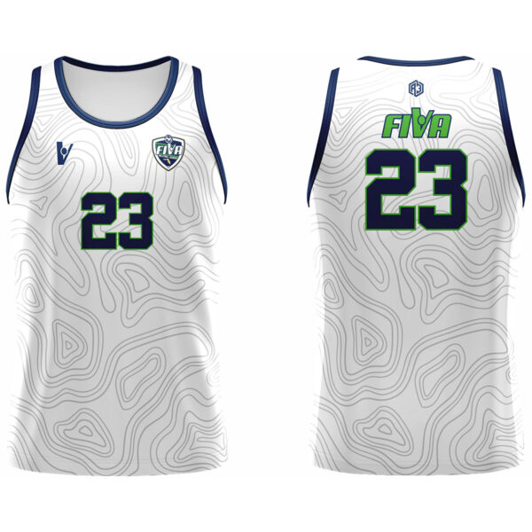 Fiva Volleyball Boys Volleyball Jersey (White)