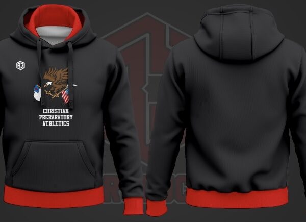 Hoodie 2(Black-Red)