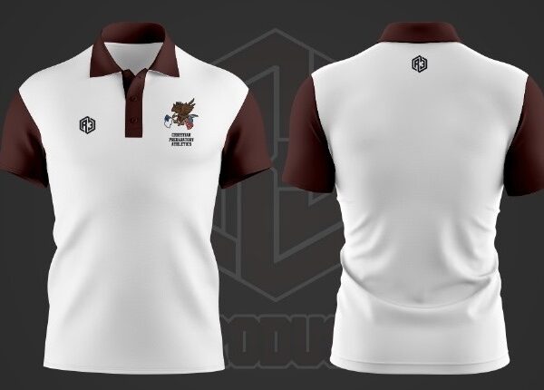 Polo 1(White-Burgundy)