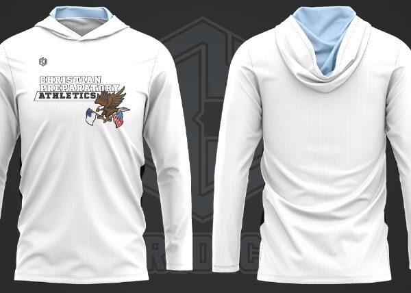 Hooded Shirt 2(White-Blue)