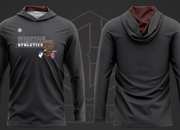 Hooded Shirt 1(Black-Burgundy)