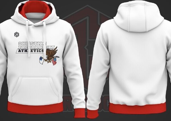 Hoodie 2(White-Red)