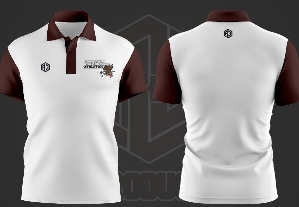 Polo 2 (White-Burgundy)