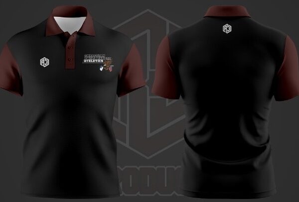 Polo 2(Black-Burgundy)