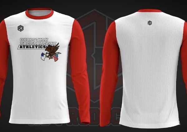 Hoodied Shirt 2(White-Red)