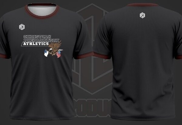 T-shirt 1(White-Burgundy)