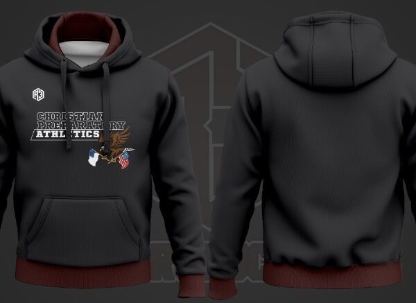 Hoodie 2(Black-Burgundy)