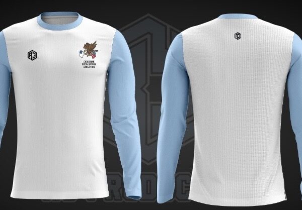 Long Sleeve Shirt 2(White-Blue)