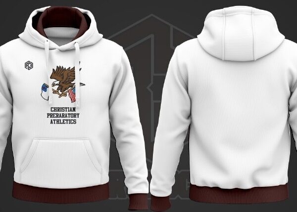 Hoodie 2(White-Burgundy)