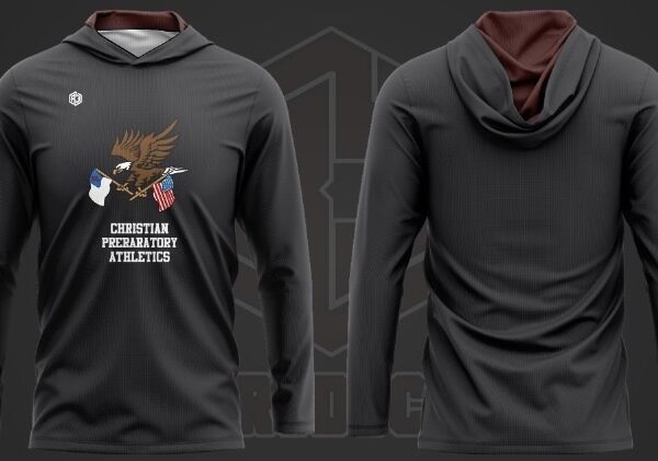 Hooded Shirt 2(Black-Burgundy)