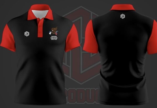 Polo 1(Black-Red)