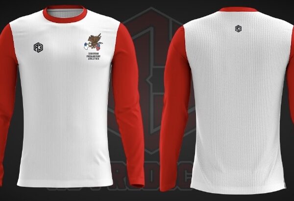 Long Sleeve Shirt 1(White-Red)