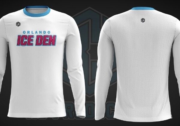 Orlando Ice Den Long Sleeve Shirt White