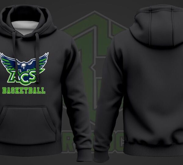 ACS Cotton Hoodie (2-Black-Basketball)