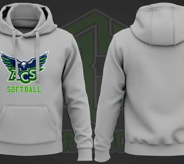 ACS Cotton Hoodie (White-Softball)