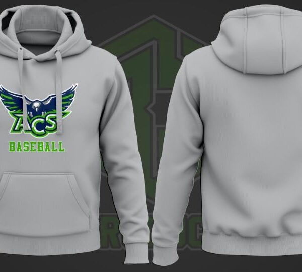 ACS Cotton Hoodie (White-Baseball)