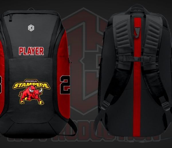 Osceola Stampede Backpack (Black-Red)