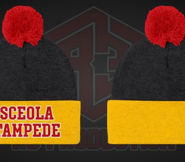Beanie Cap (Yellow-Black-Red)
