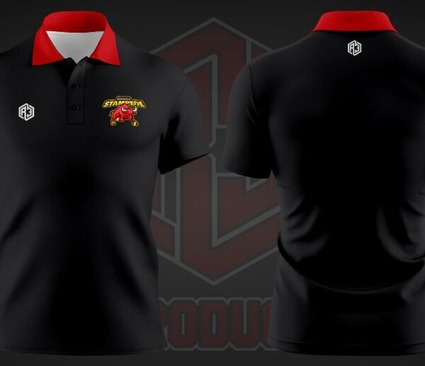 Osceola Stampede Polo (Black-Red)