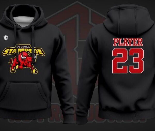 Osceola Stampede Hoodie Black (Name & Number)