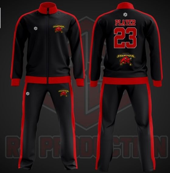 Osceola Stampede Warm-Up Set Black-Red(Name & Number)