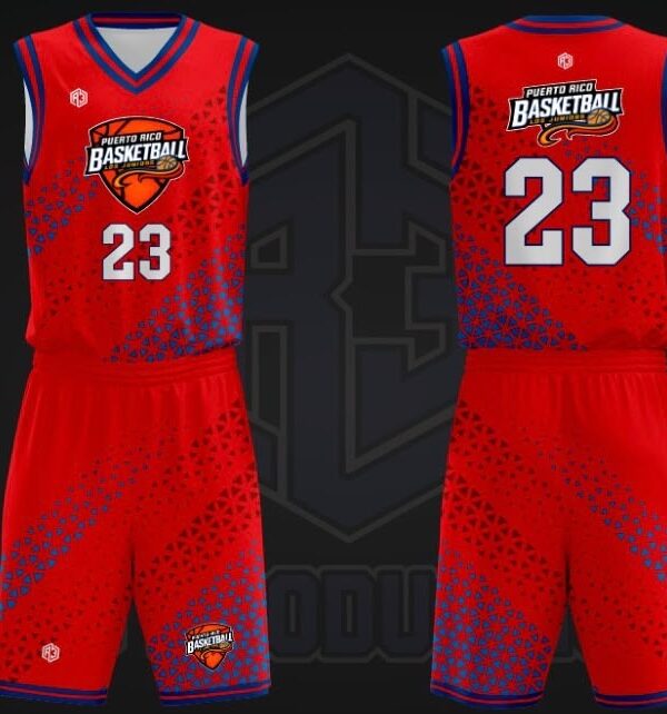 Puerto Rico Basketball Set (Red)