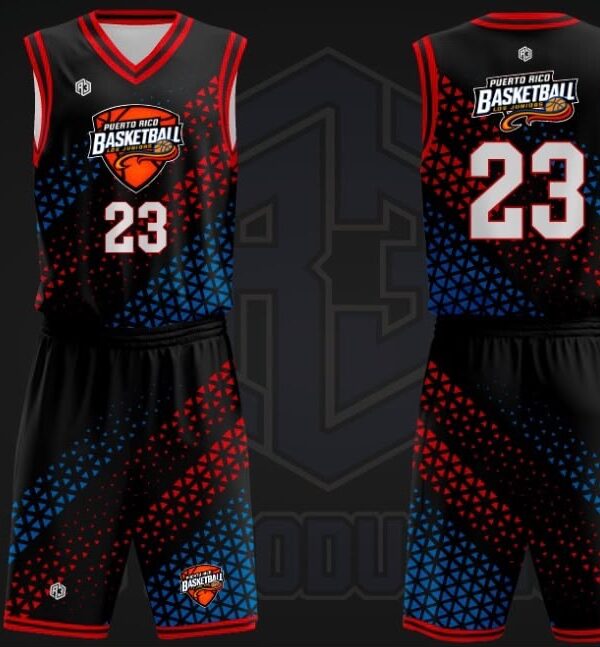 Puerto Rico Basketball Set (Black)